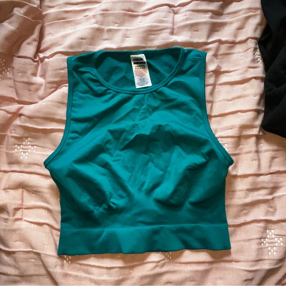 Gymshark Sweat seamless midi Tank- Teal